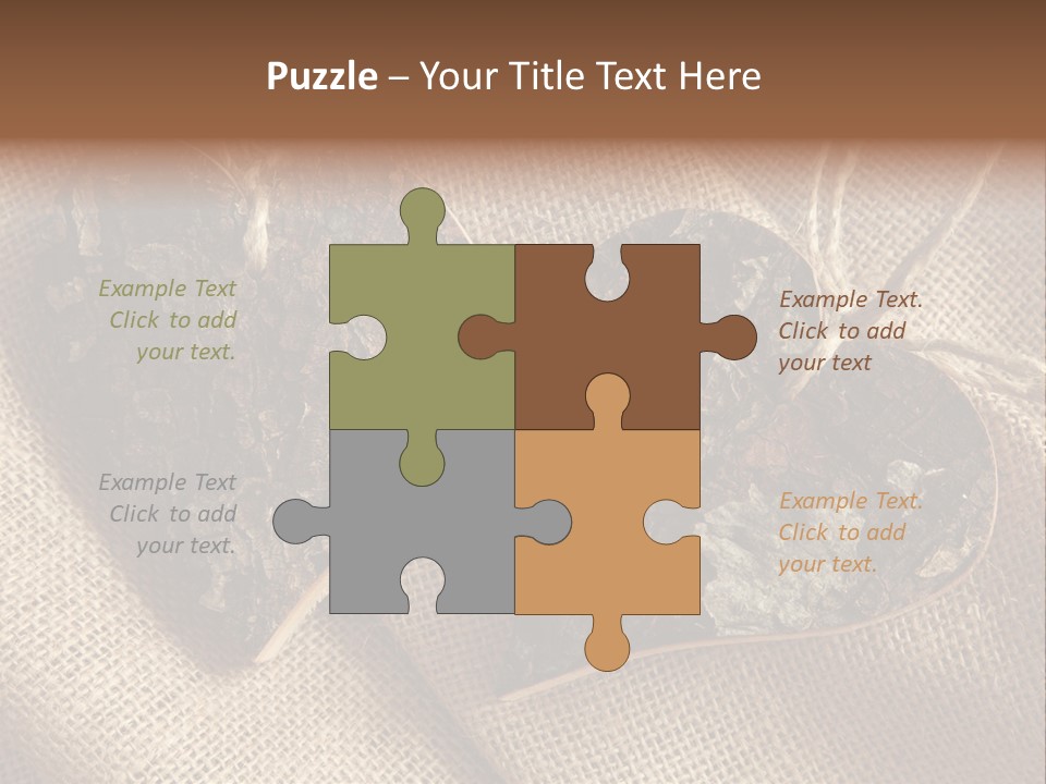 Wooden Hearts PowerPoint Template