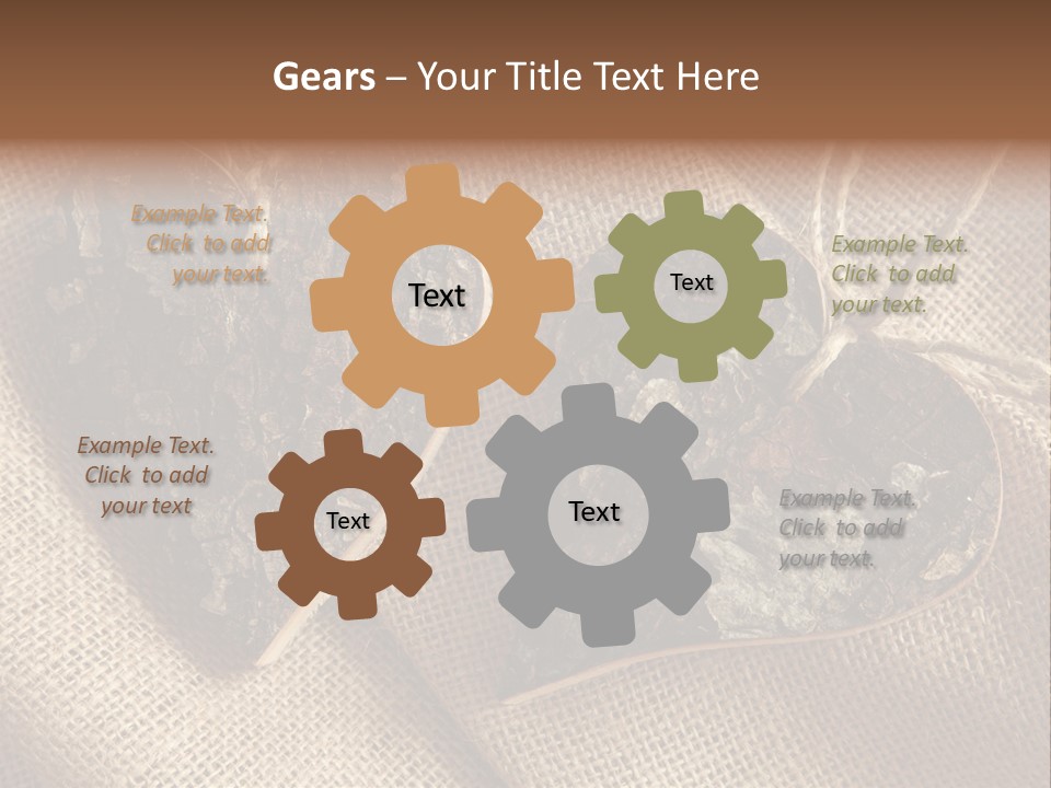 Wooden Hearts PowerPoint Template