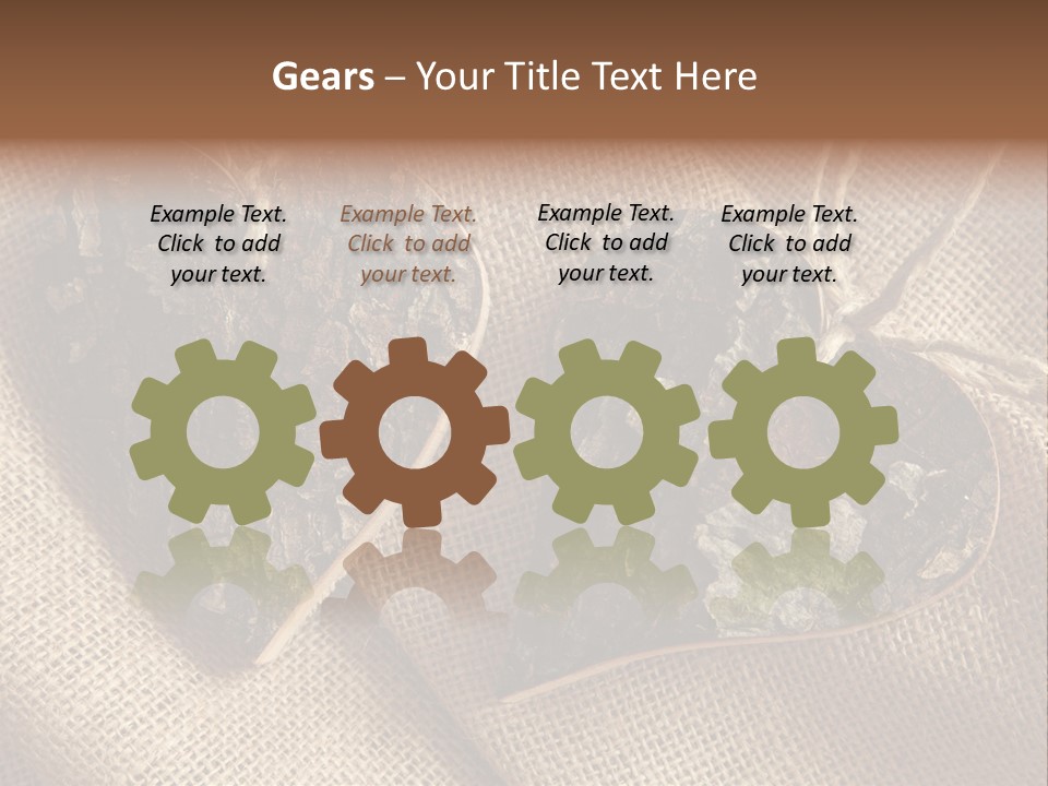 Wooden Hearts PowerPoint Template