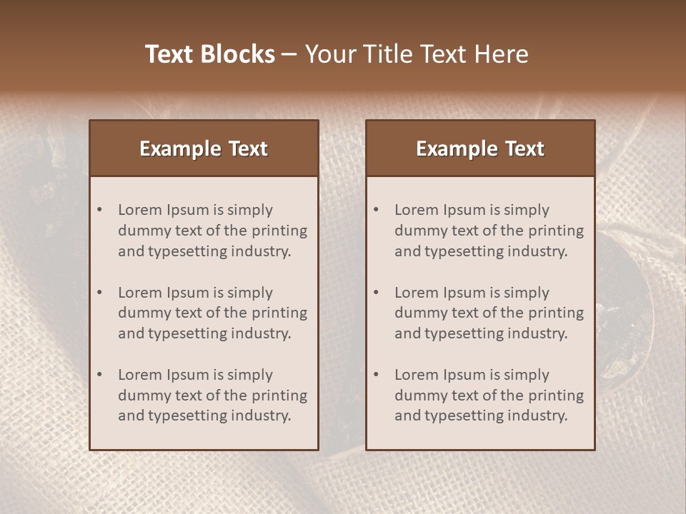 Wooden Hearts PowerPoint Template