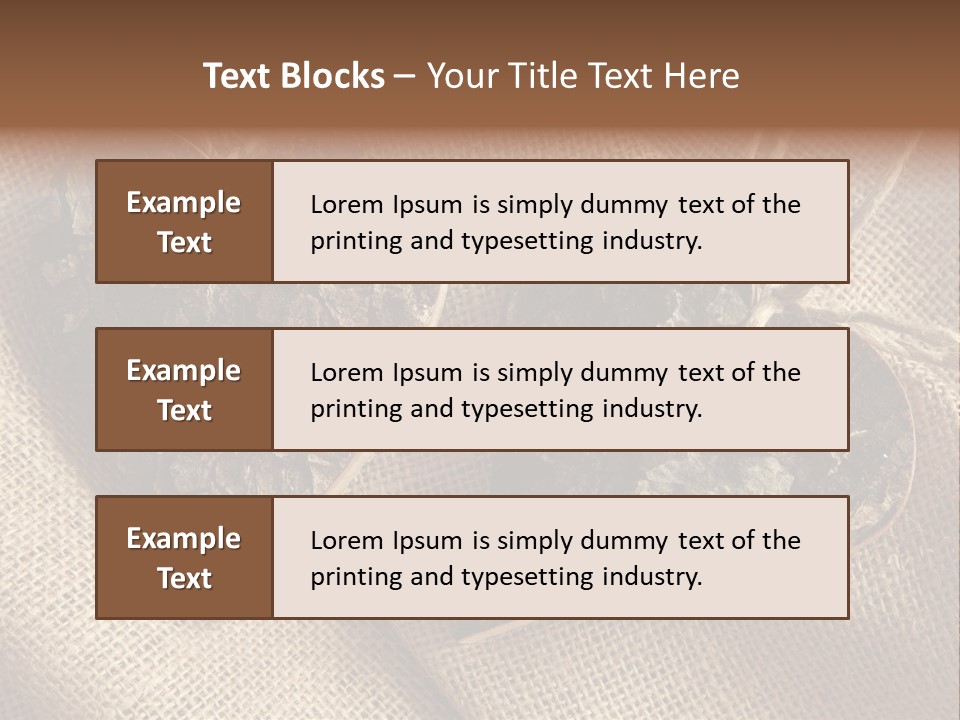 Wooden Hearts PowerPoint Template