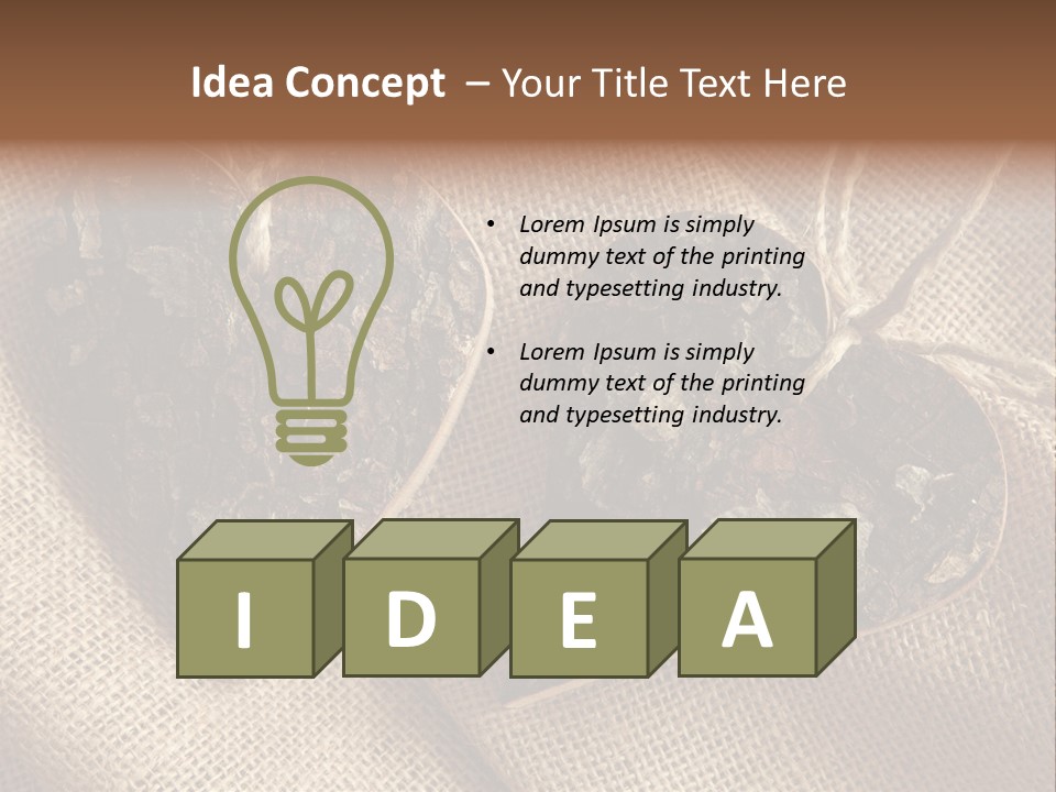 Wooden Hearts PowerPoint Template