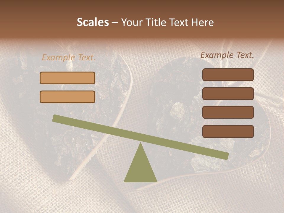 Wooden Hearts PowerPoint Template