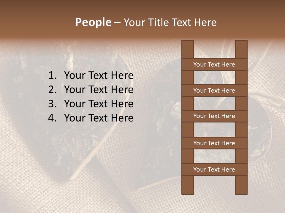 Wooden Hearts PowerPoint Template