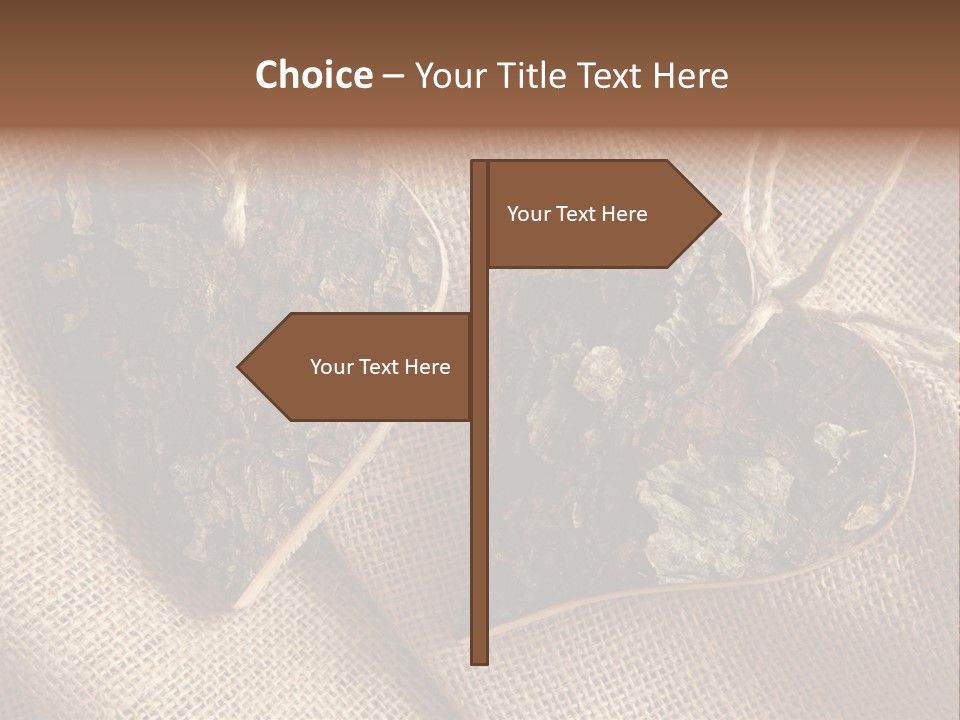 Wooden Hearts PowerPoint Template