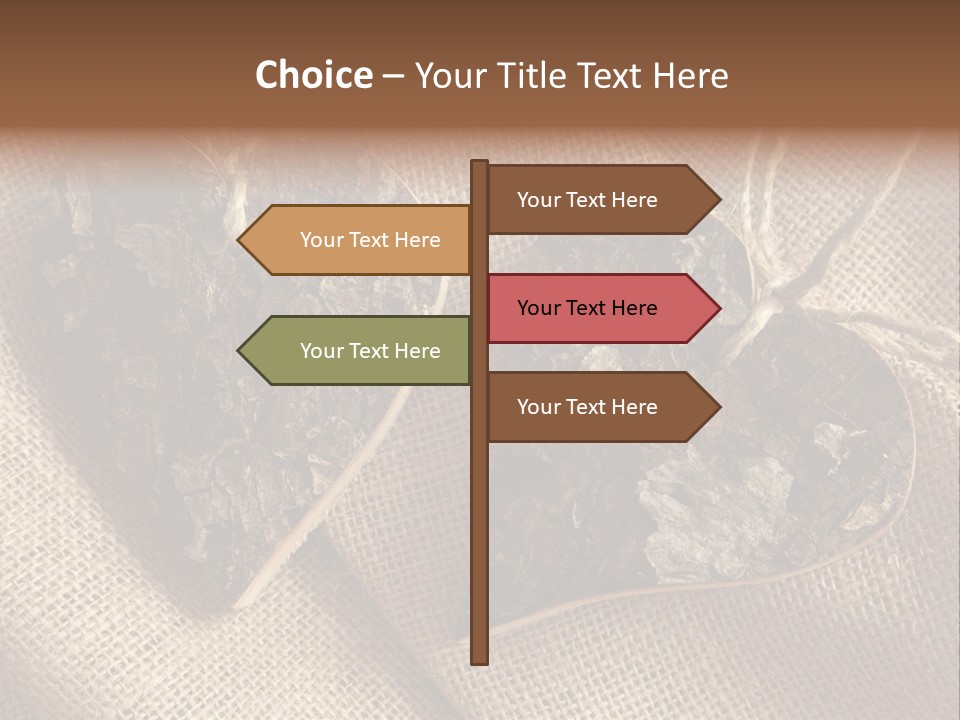 Wooden Hearts PowerPoint Template