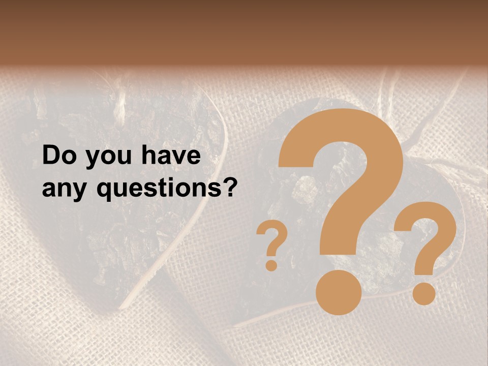 Wooden Hearts PowerPoint Template