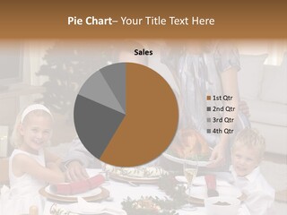 Family Celebrating Christmas PowerPoint Template