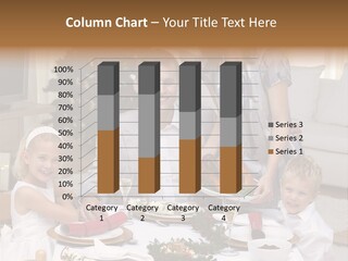 Family Celebrating Christmas PowerPoint Template