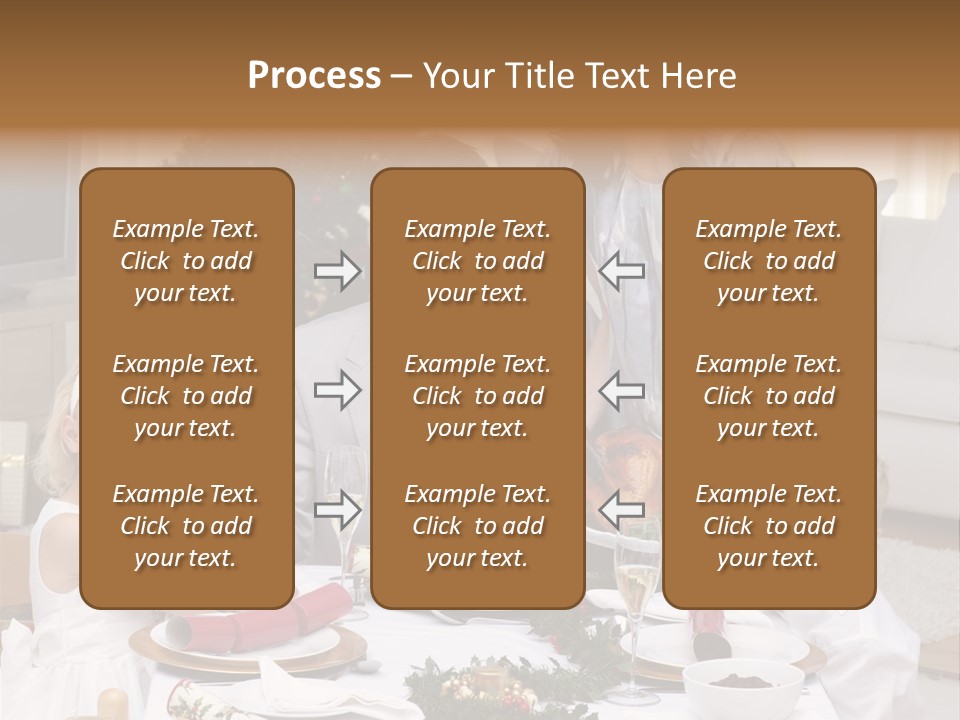 Family Celebrating Christmas PowerPoint Template