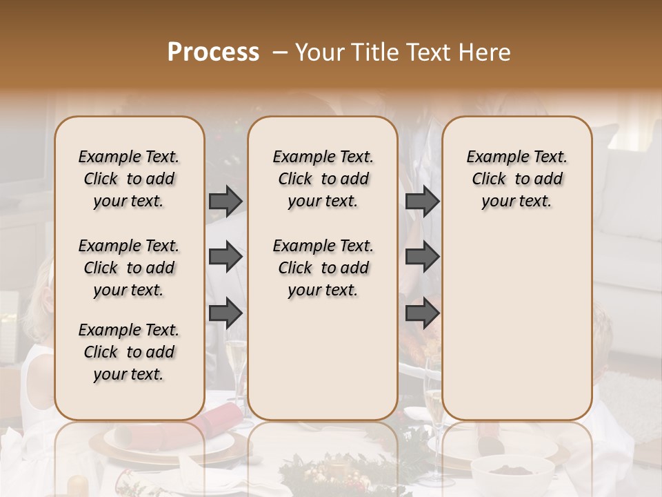 Family Celebrating Christmas PowerPoint Template
