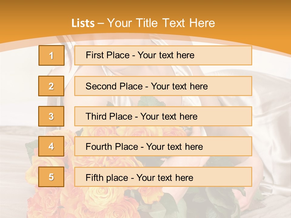 Nosegay Present Wealth PowerPoint Template