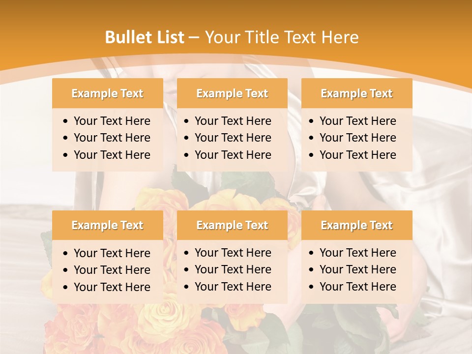 Nosegay Present Wealth PowerPoint Template