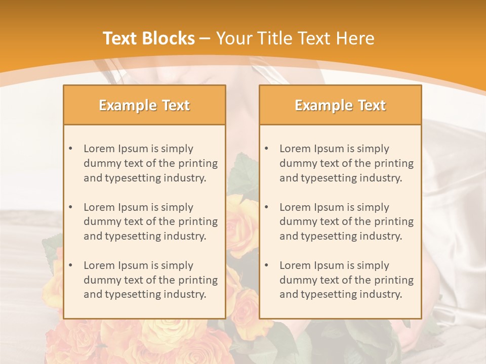 Nosegay Present Wealth PowerPoint Template