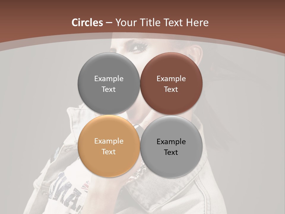 Beautiful Punk Girl PowerPoint Template