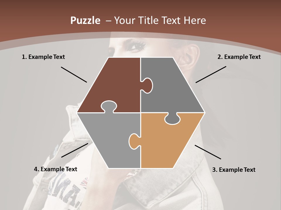 Beautiful Punk Girl PowerPoint Template