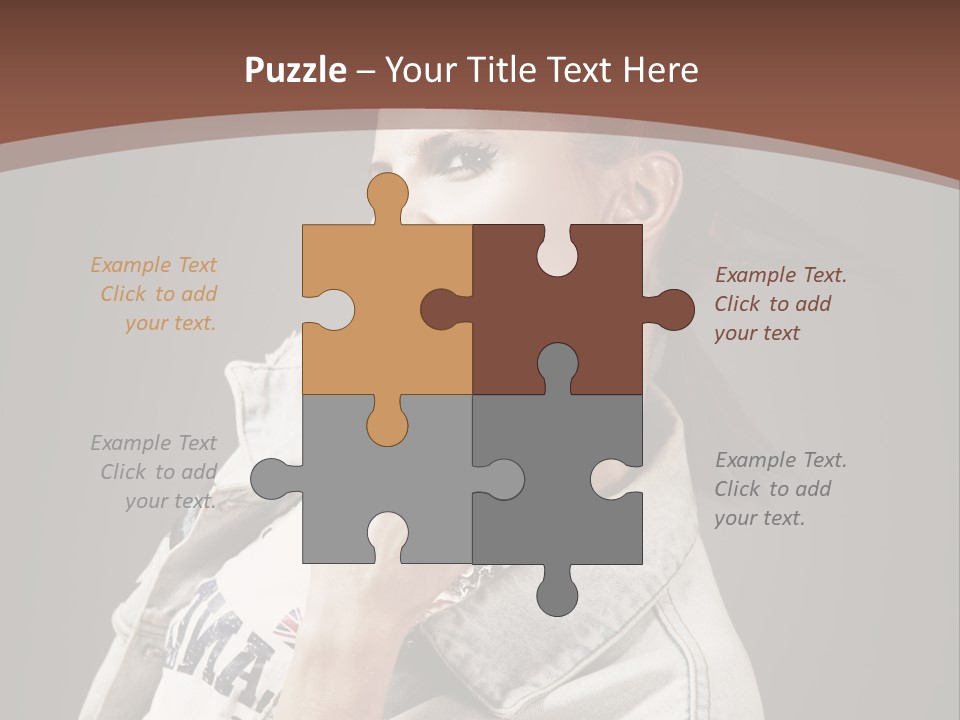 Beautiful Punk Girl PowerPoint Template