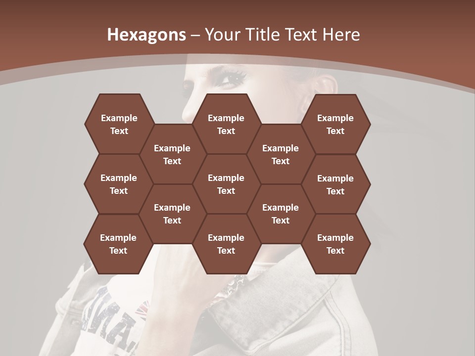 Beautiful Punk Girl PowerPoint Template