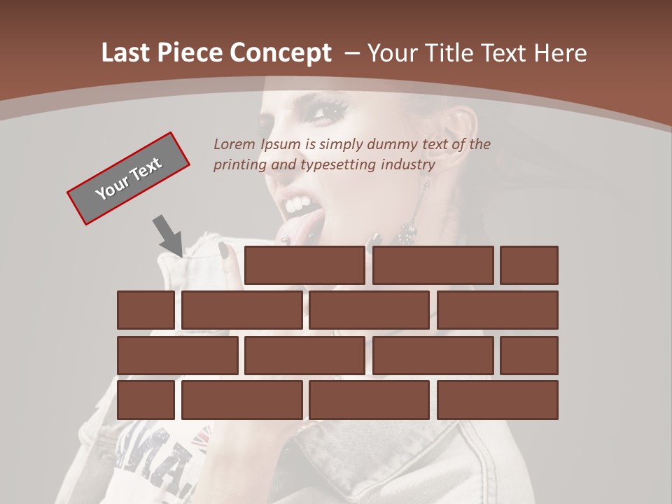 Beautiful Punk Girl PowerPoint Template