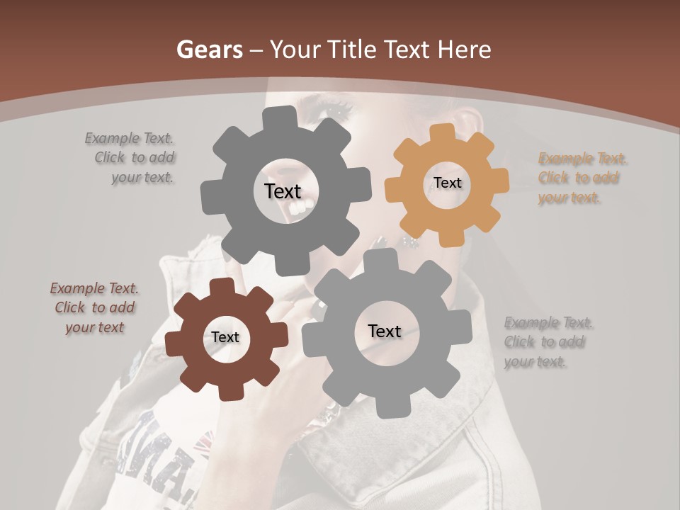 Beautiful Punk Girl PowerPoint Template