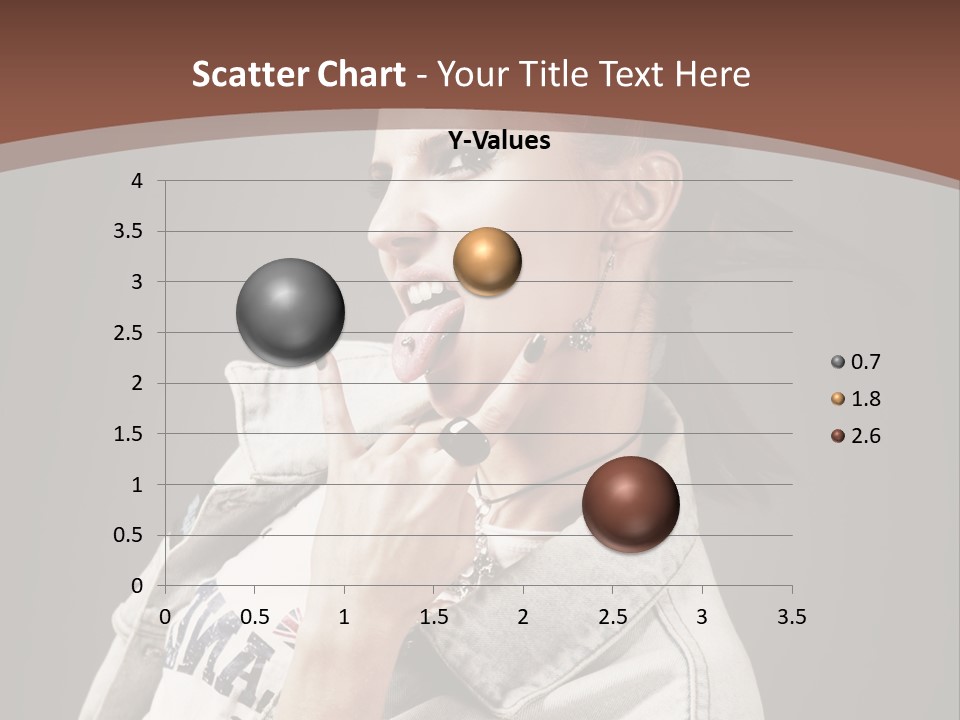 Beautiful Punk Girl PowerPoint Template