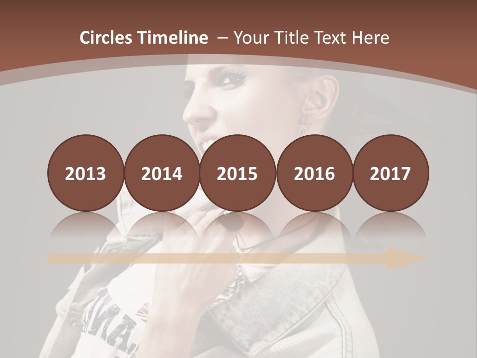 Beautiful Punk Girl PowerPoint Template