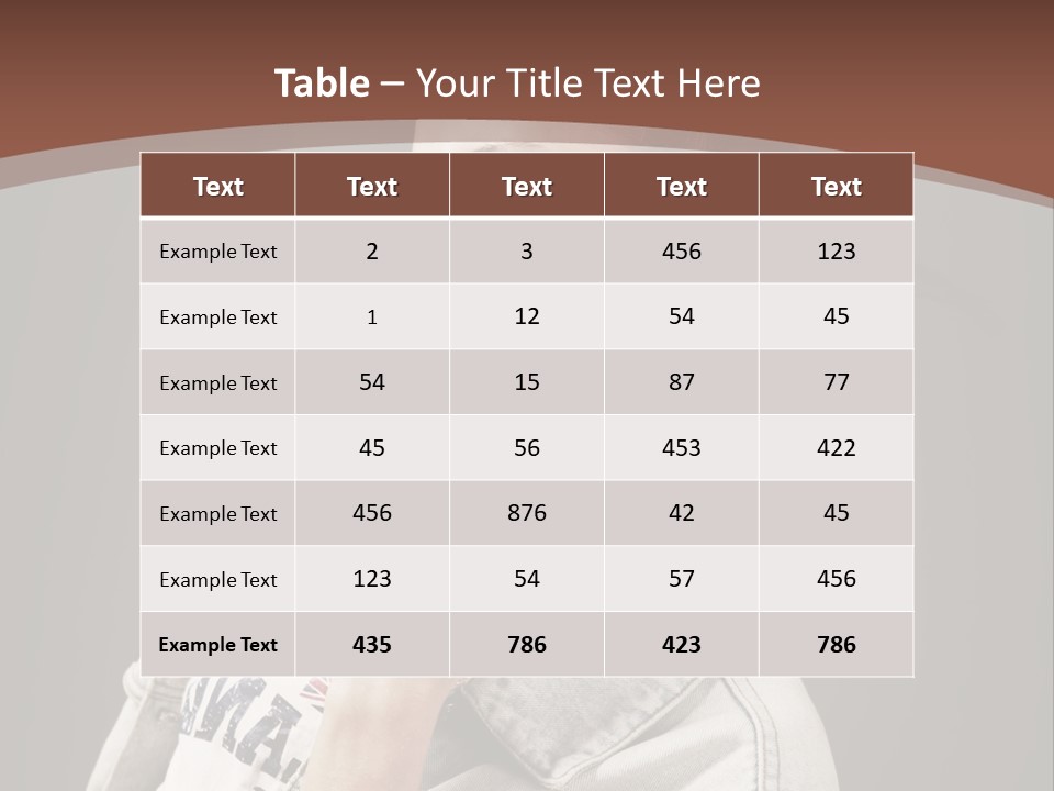 Beautiful Punk Girl PowerPoint Template