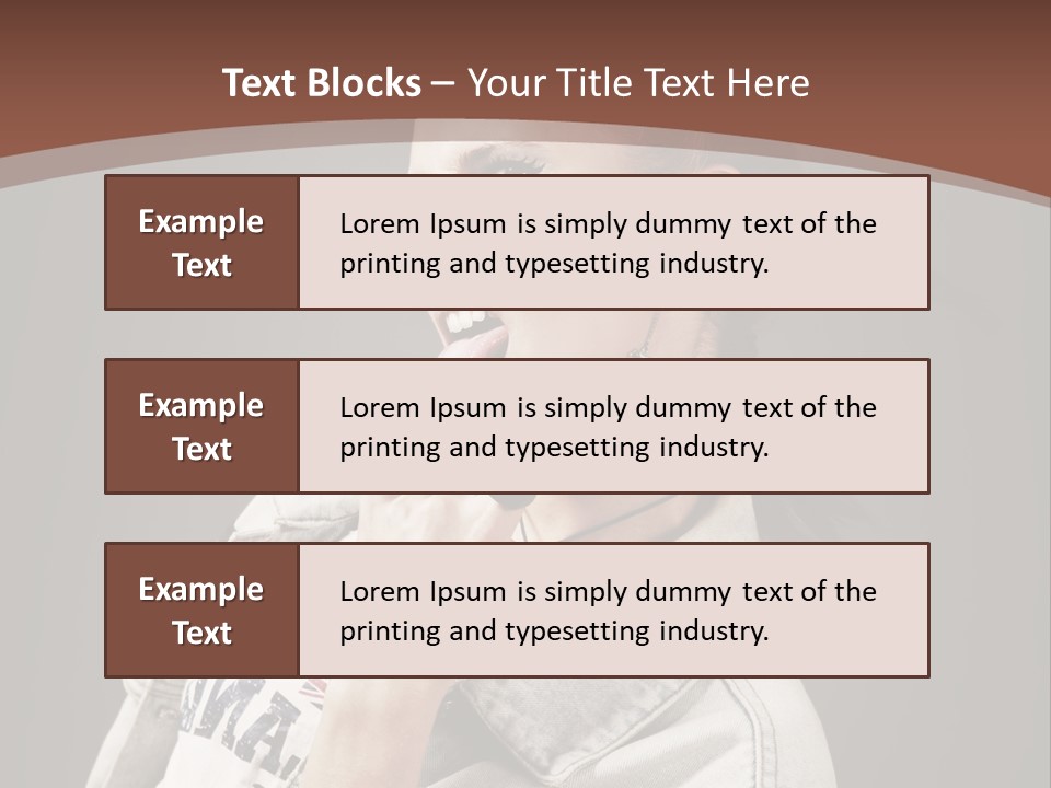 Beautiful Punk Girl PowerPoint Template