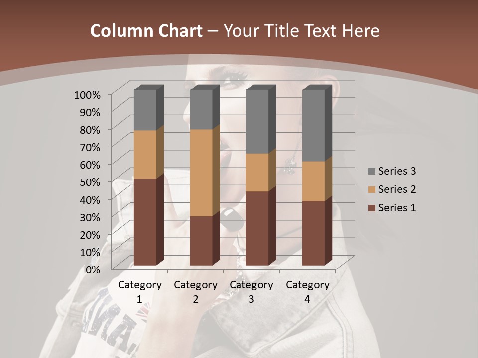 Beautiful Punk Girl PowerPoint Template