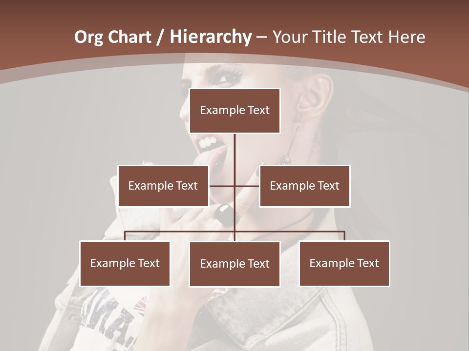 Beautiful Punk Girl PowerPoint Template