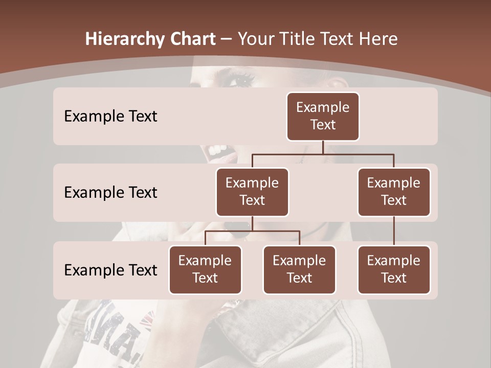 Beautiful Punk Girl PowerPoint Template
