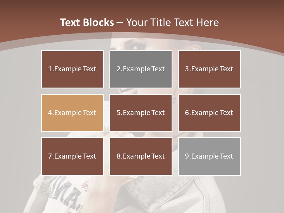 Beautiful Punk Girl PowerPoint Template