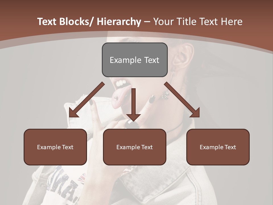 Beautiful Punk Girl PowerPoint Template