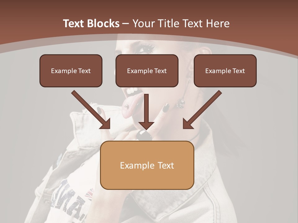 Beautiful Punk Girl PowerPoint Template