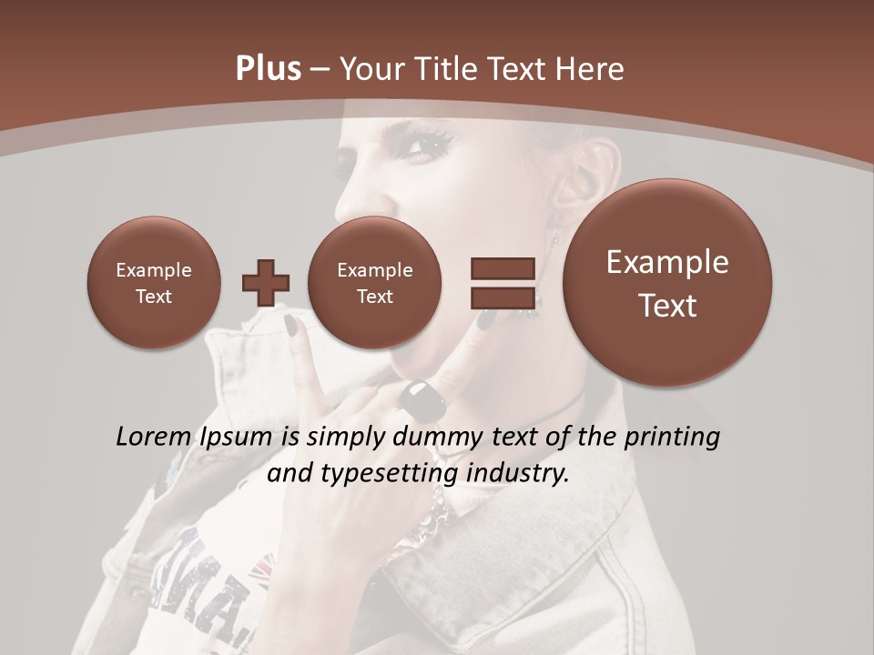 Beautiful Punk Girl PowerPoint Template