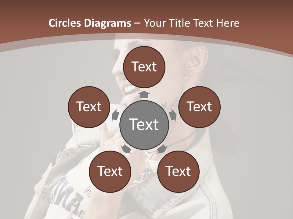 Beautiful Punk Girl PowerPoint Template