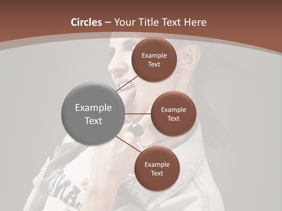 Beautiful Punk Girl PowerPoint Template