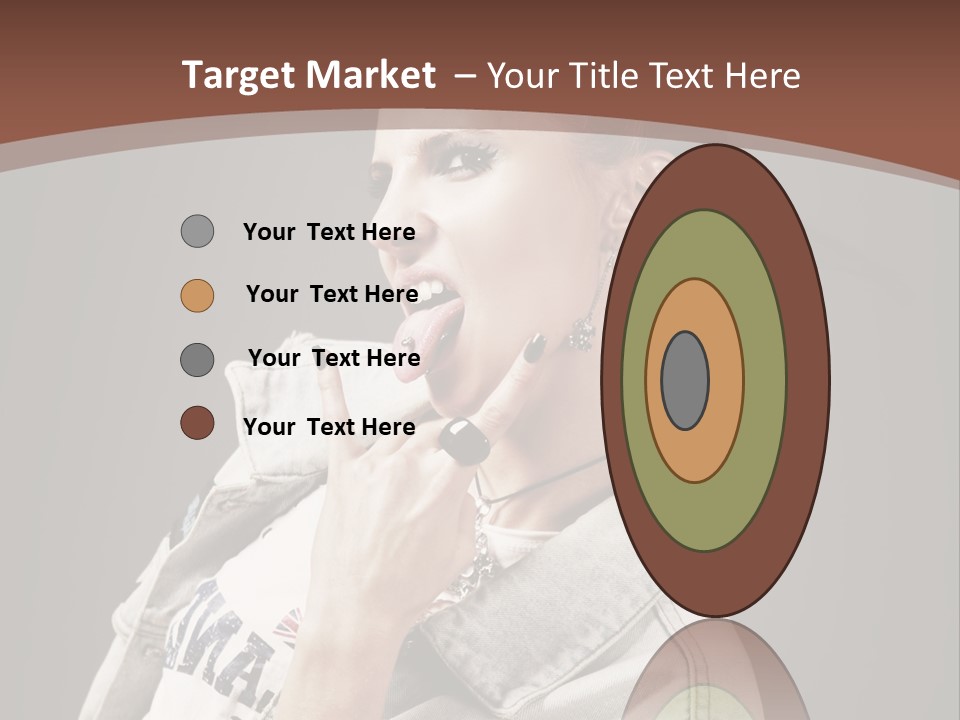 Beautiful Punk Girl PowerPoint Template