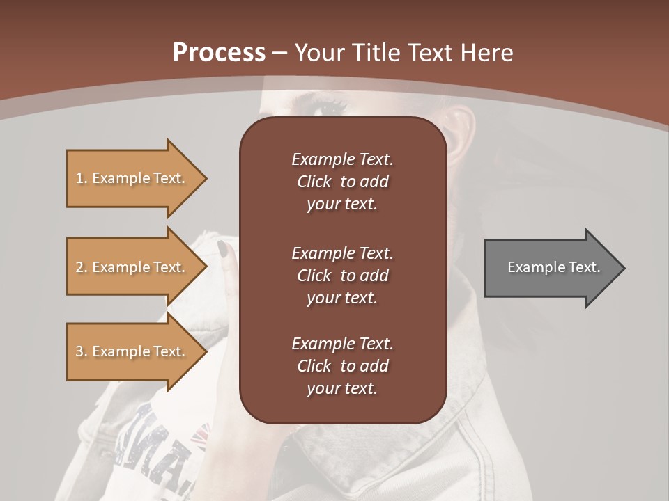 Beautiful Punk Girl PowerPoint Template