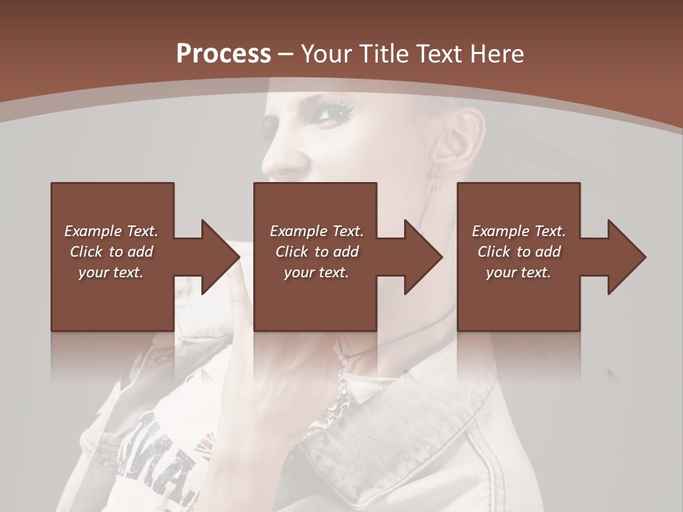 Beautiful Punk Girl PowerPoint Template