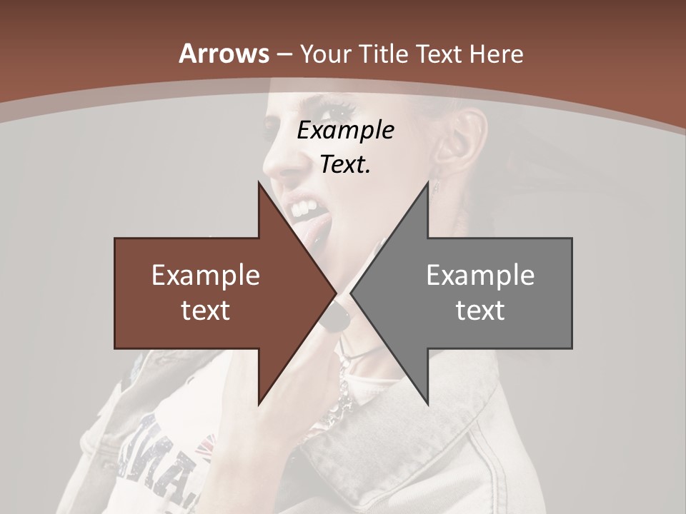 Beautiful Punk Girl PowerPoint Template