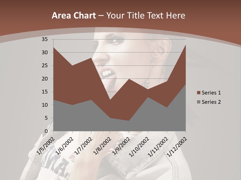 Beautiful Punk Girl PowerPoint Template