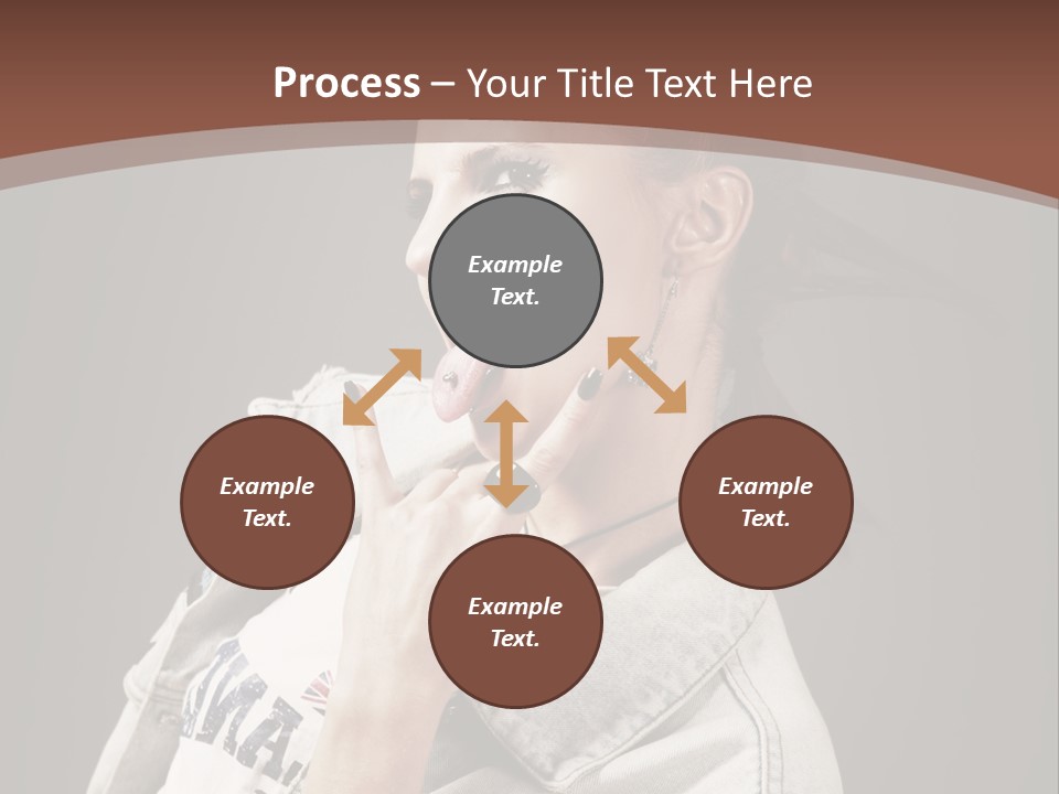 Beautiful Punk Girl PowerPoint Template