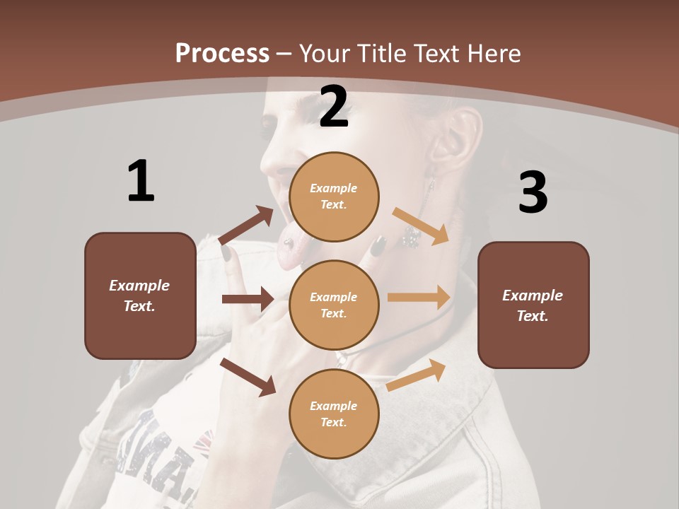 Beautiful Punk Girl PowerPoint Template