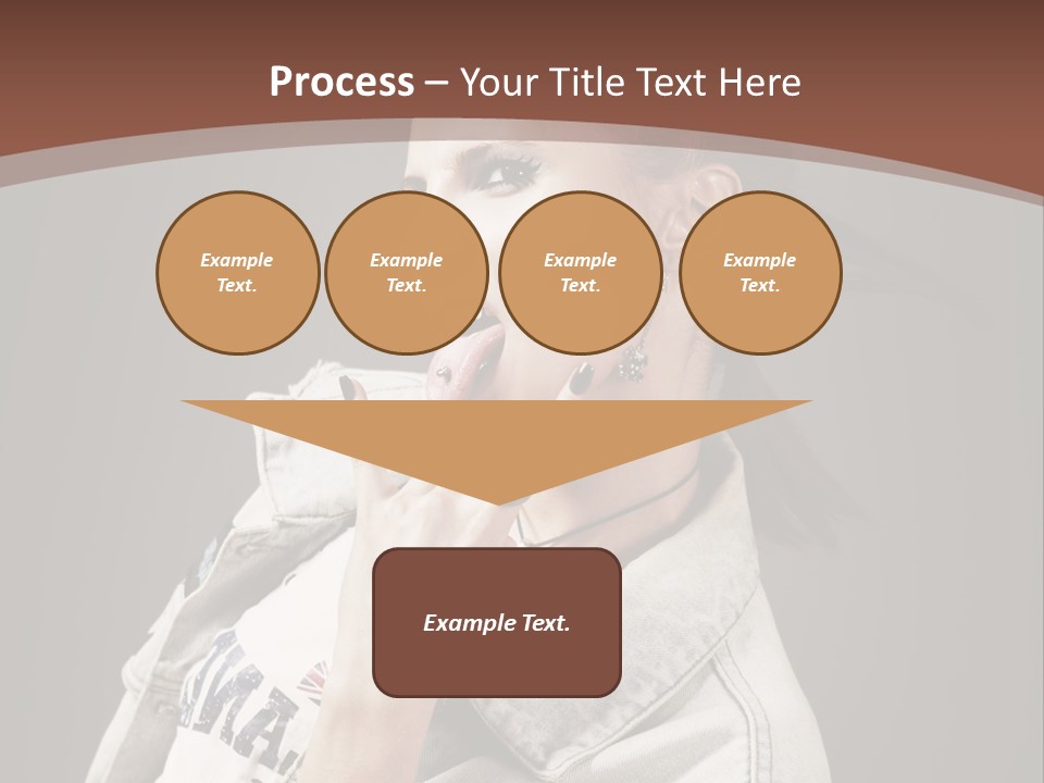 Beautiful Punk Girl PowerPoint Template