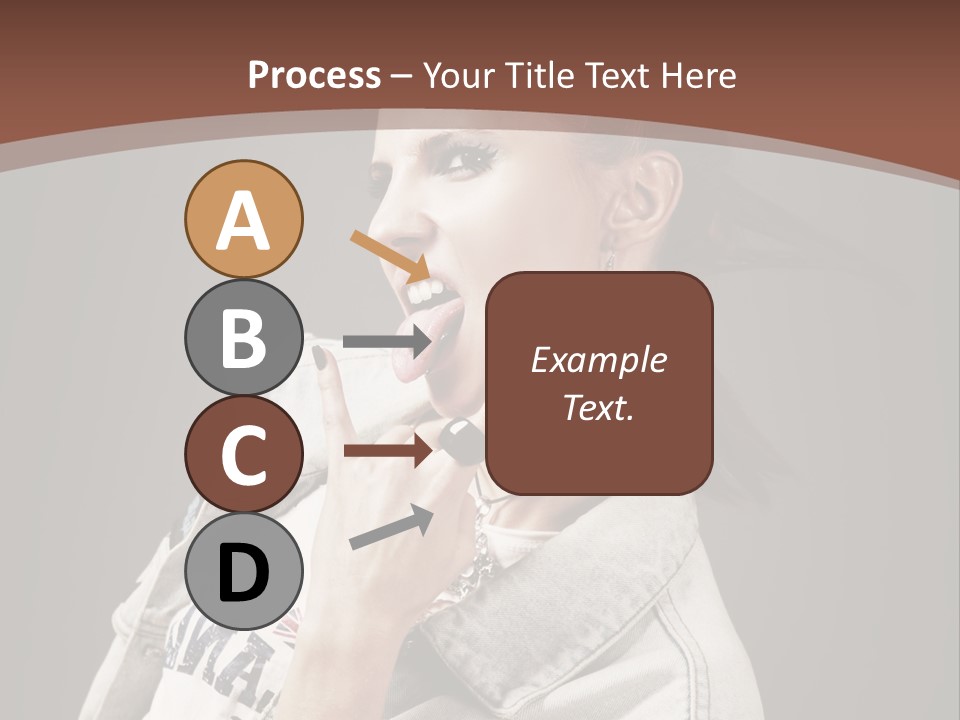 Beautiful Punk Girl PowerPoint Template