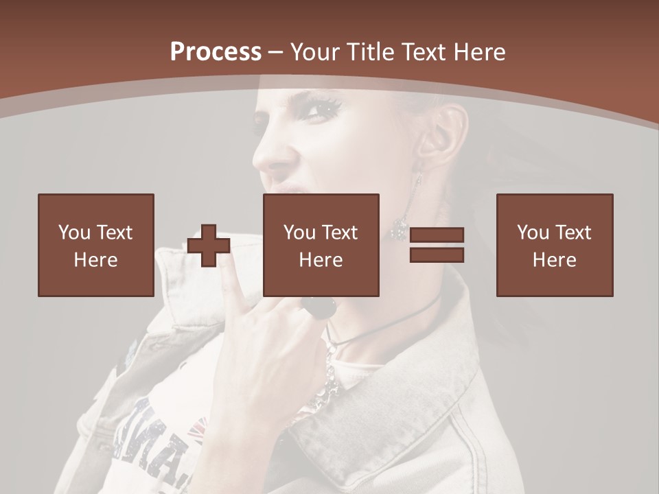 Beautiful Punk Girl PowerPoint Template
