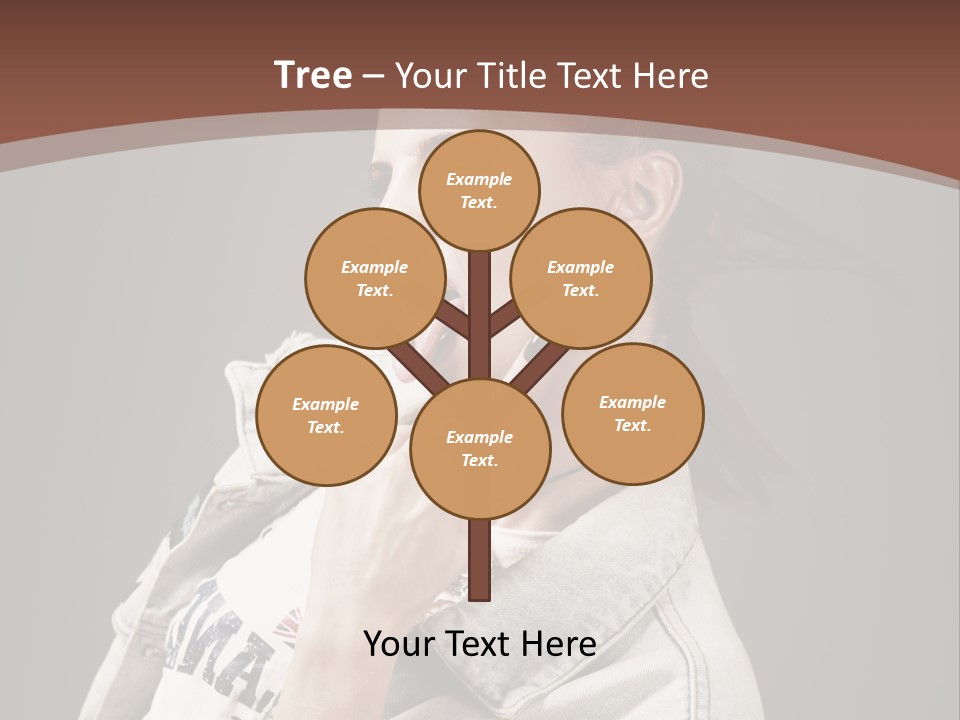 Beautiful Punk Girl PowerPoint Template