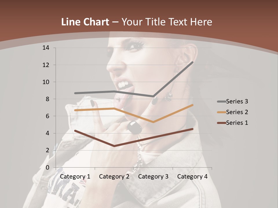 Beautiful Punk Girl PowerPoint Template