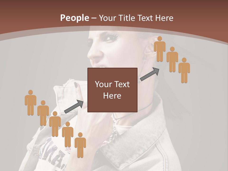 Beautiful Punk Girl PowerPoint Template